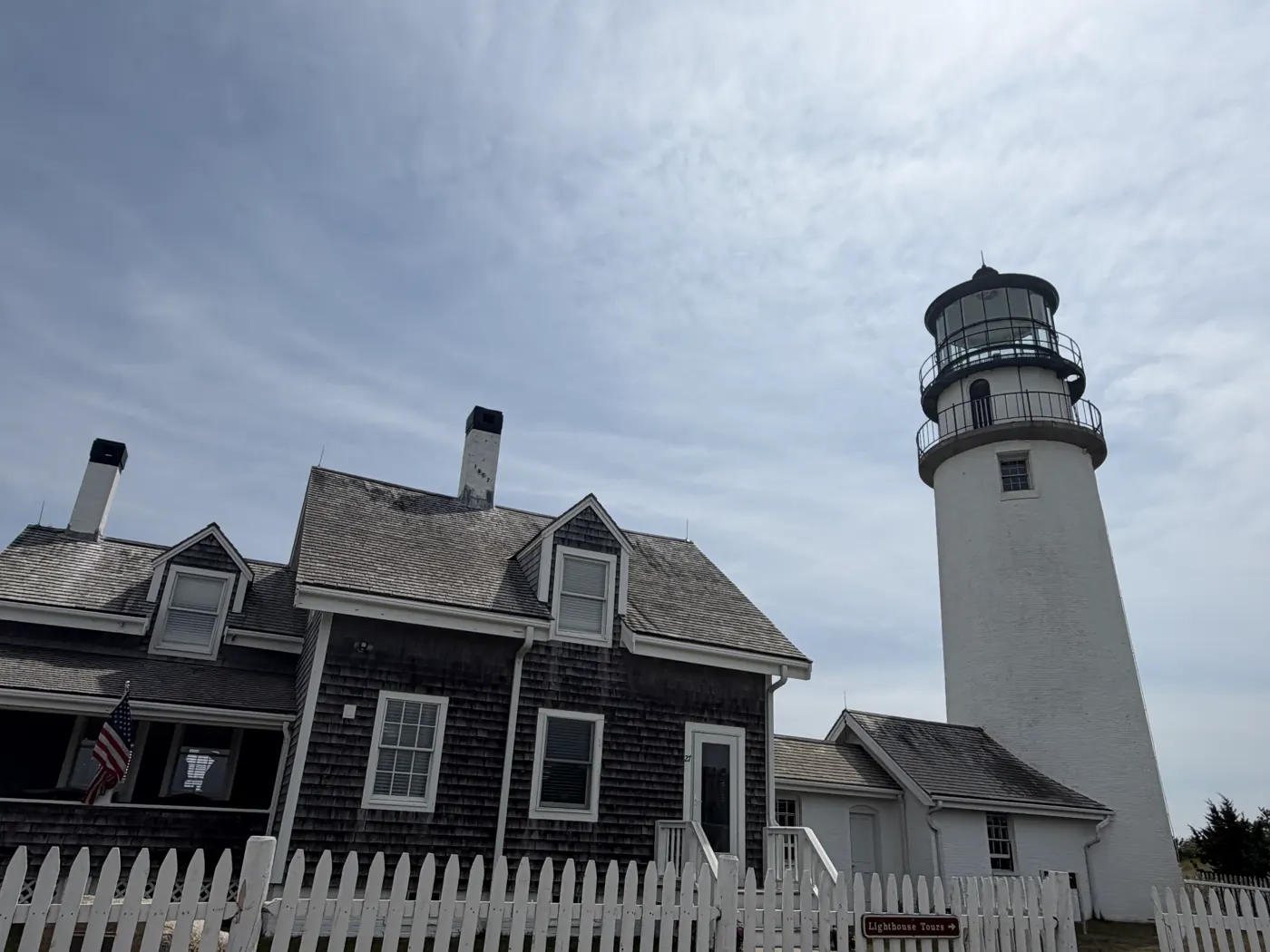 Highland Light lighthouse in Truro on Cape Cod